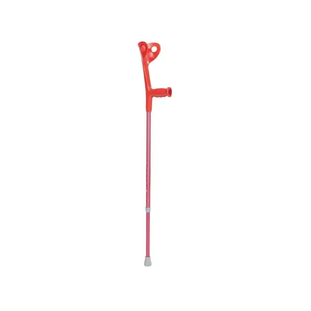 Elbow Crutch with Fixed Handle, Fuchsia, 100–123 cm | MOBIAK